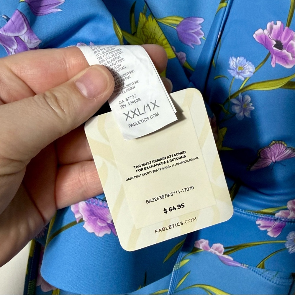 Fabletics NEW Daffodil Dream Activewear Set Sz XXL - Picture 6 of 6